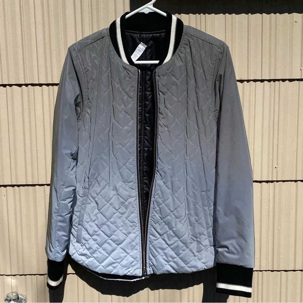 Athleta Reflective Reversible Bomber Jacket - Picture 2 of 11